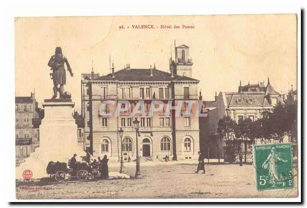 Valência - Hotel das Correios — Edição Artística, n° 96 - Frente