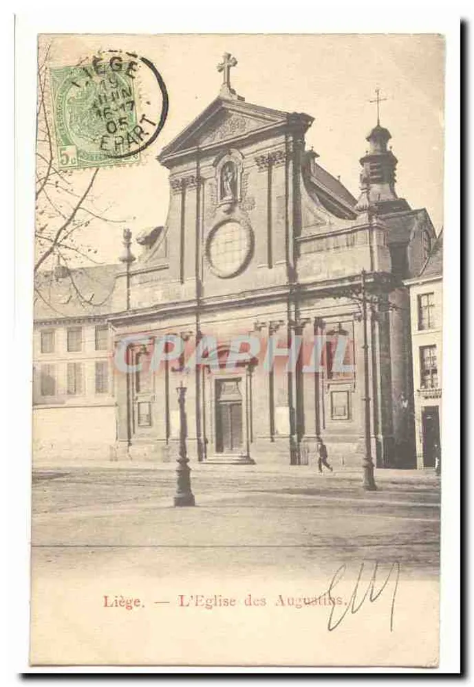 Liège — A Igreja dos Agostinhos — editor não visível - Frente