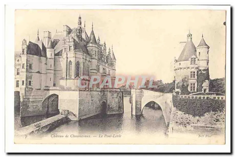 Castelo de Chenonceaux — O Ponte-Levadour — ND'Pint - Frente
