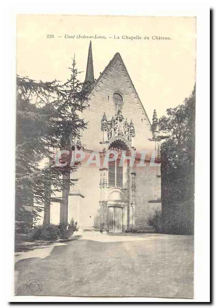 Ussé (Indre-et-Loire) — A Capela do Castelo — editor não identificado, n° 229 - Frente