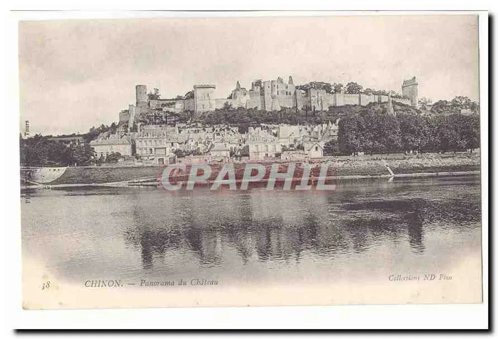 Chinon — Panorama do Castelo — Collections ND Phu - Frente