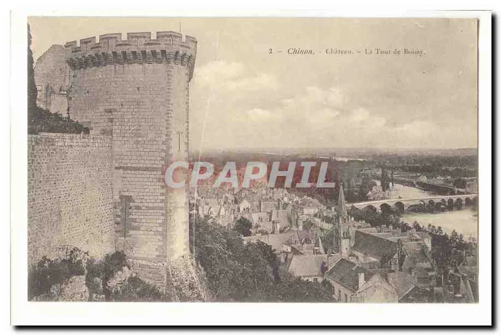Chinon — Castelo — A Torre de Boissy - Frente