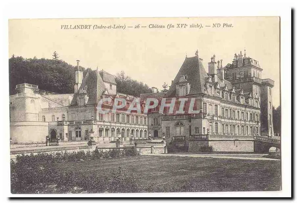 Villandry (Indre-et-Loire) — Castelo (fim do século XVI) — ND Fot. - Frente