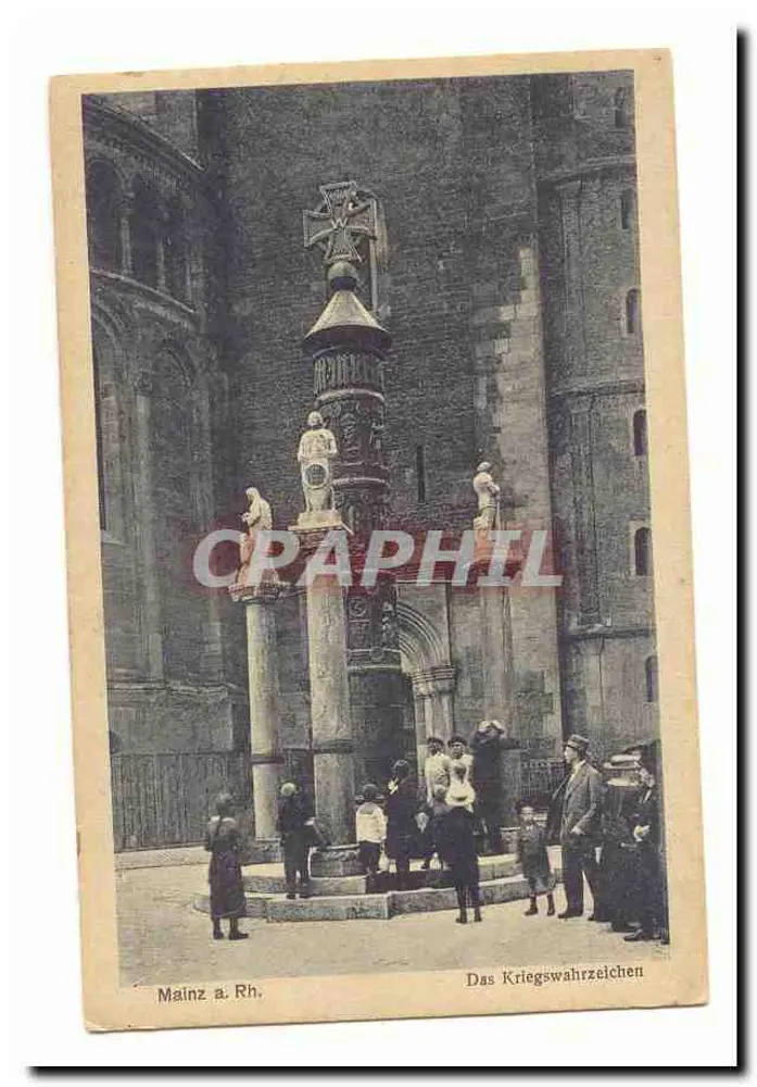 Mainz a. Rh. — Das Gedenkmal Kriegswahrzeichen — Verlag nicht sichtbar - Vorderseite