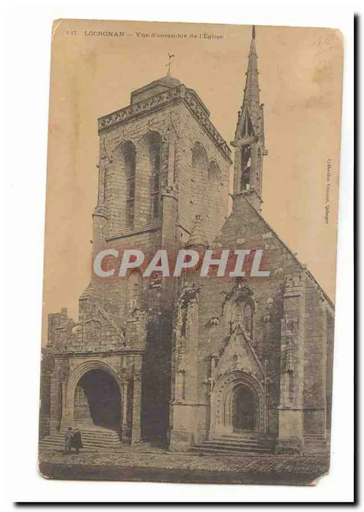 Lochonan — Vue d'ensemble de l'Église — Librairie Viala, Quimper - Recto