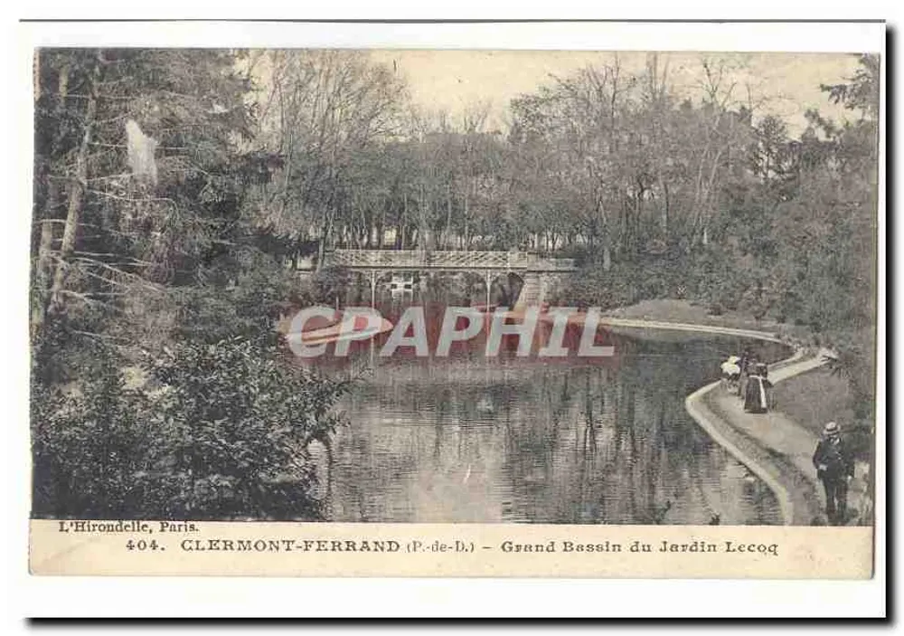 Clermont-Ferrand (P.-de-B.) — Grand Bassin du Jardin Lecoq — L’Hirondelle, Paris - Vorderseite