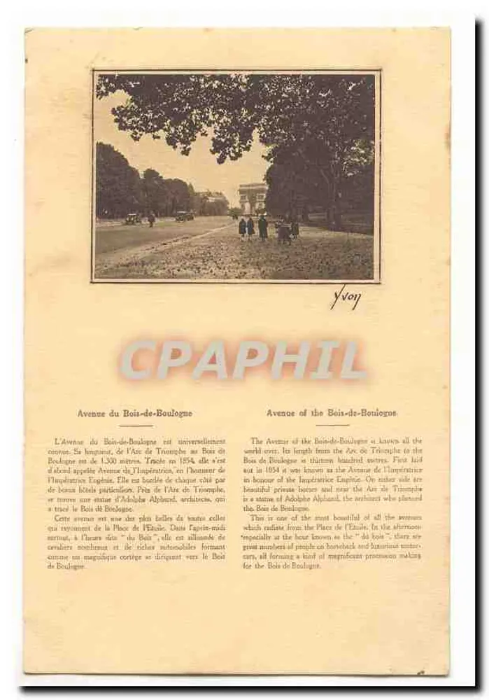 Avenue du Bois-de-Boulogne — Paris — n° 103 - Vorderseite