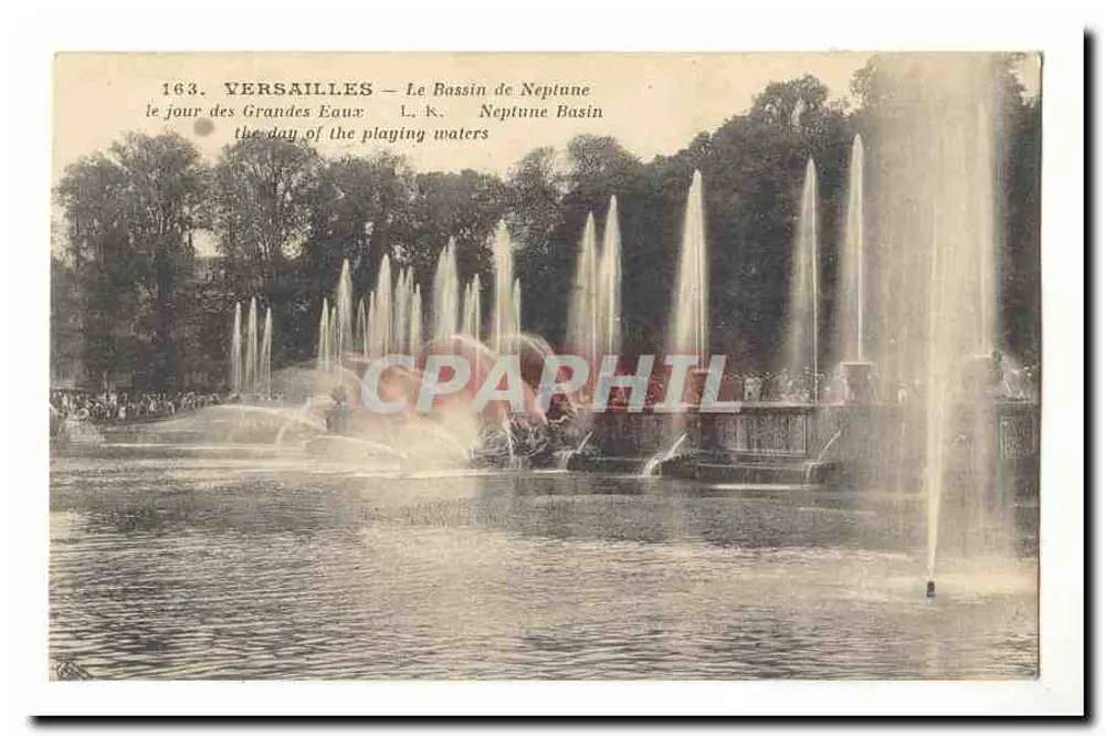 Versailles — Der Neptunbrunnen — L.K. n°163 - Vorderseite