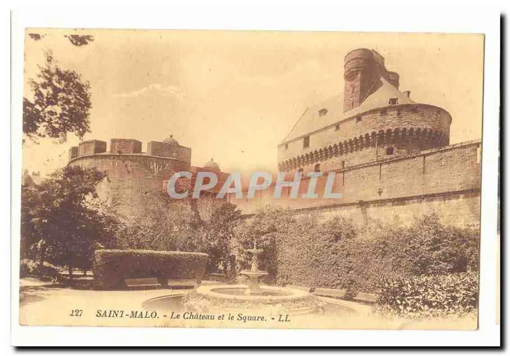 Saint-Malo - O Castelo e o Square - LL, n°127 - Frente