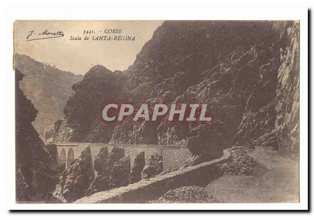 Scala de Santa-Régina — Córsega — J. Morretti, n° 3441 - Frente