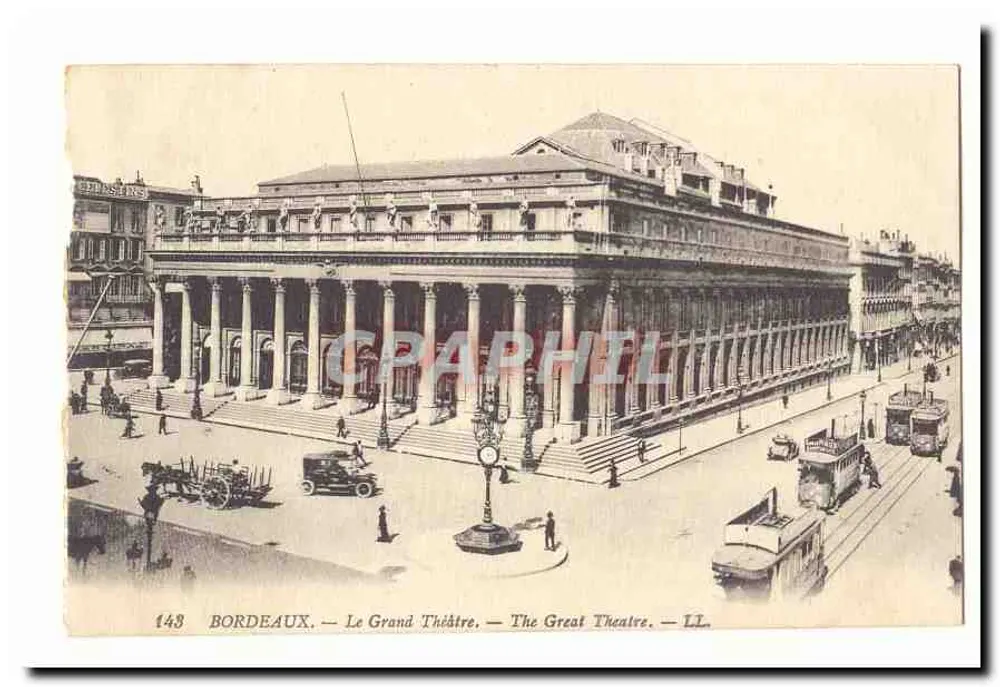 Bordeaux — O Grande Teatro — editor LL, n° 148 - Frente
