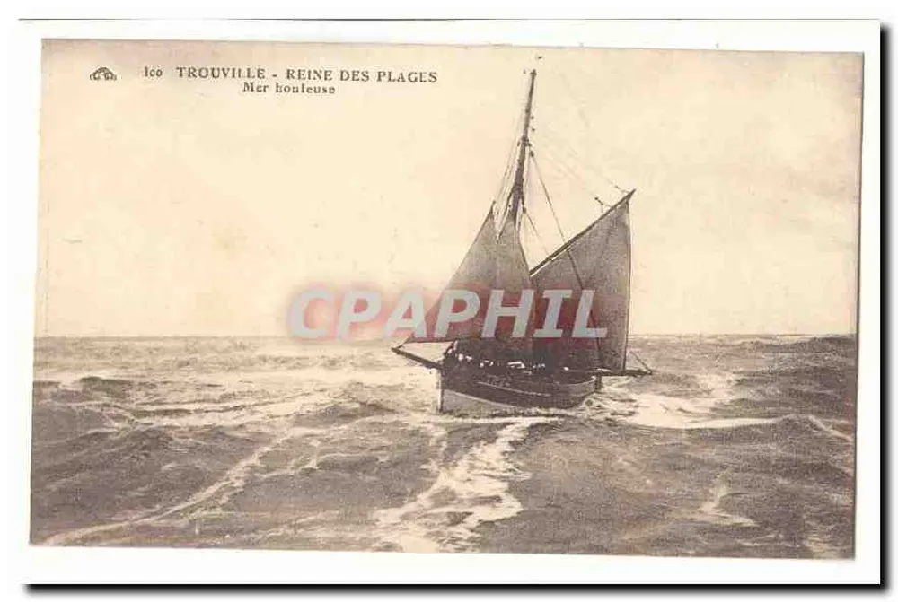 Trouville - Königin der Strände — Wellenreiche See - Vorderseite