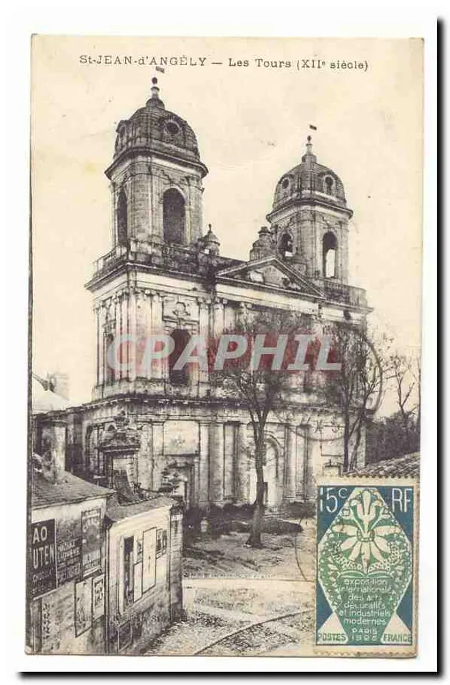 St-JEAN-d'ANGÉLY — As Torres (século XII) — AO UTEN - Frente