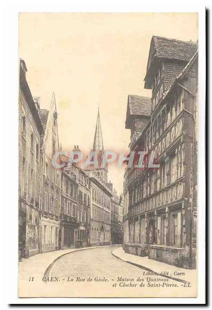 Caen - La Rue de Géôle und Turm der Saint-Pierre — Libois, Édit, Caen, n°11 - Vorderseite