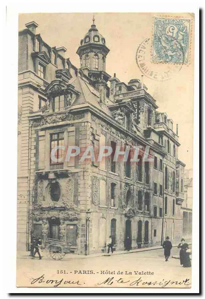 Paris — Hotel de La Valette — editor anônimo, n° 151 - Frente