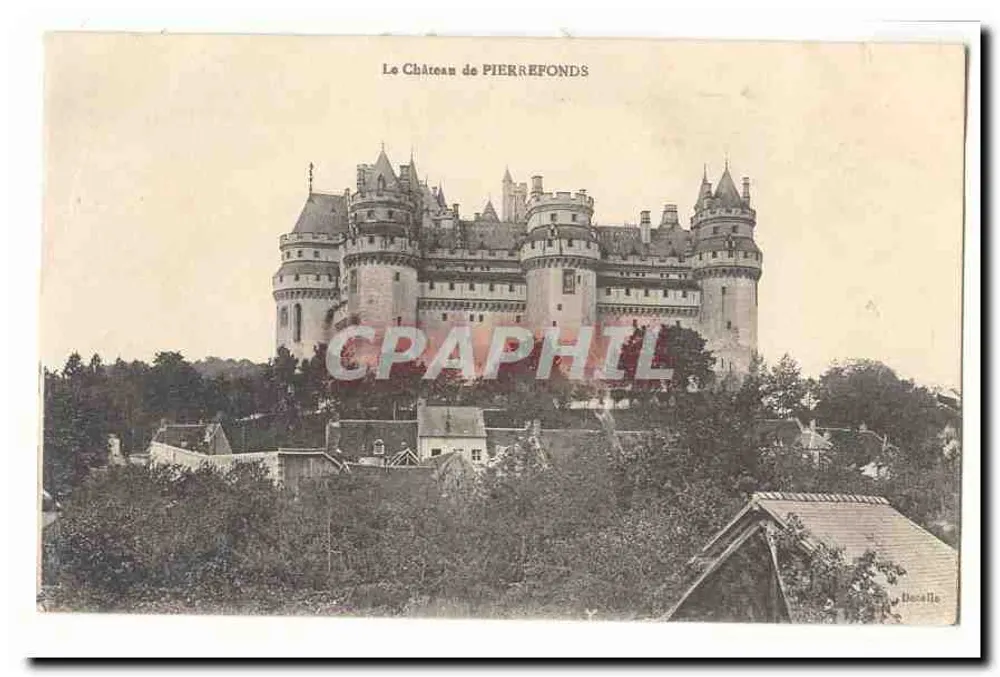 O Castelo de PIERREFONDS — editor Decalle, número de série não visível - Frente