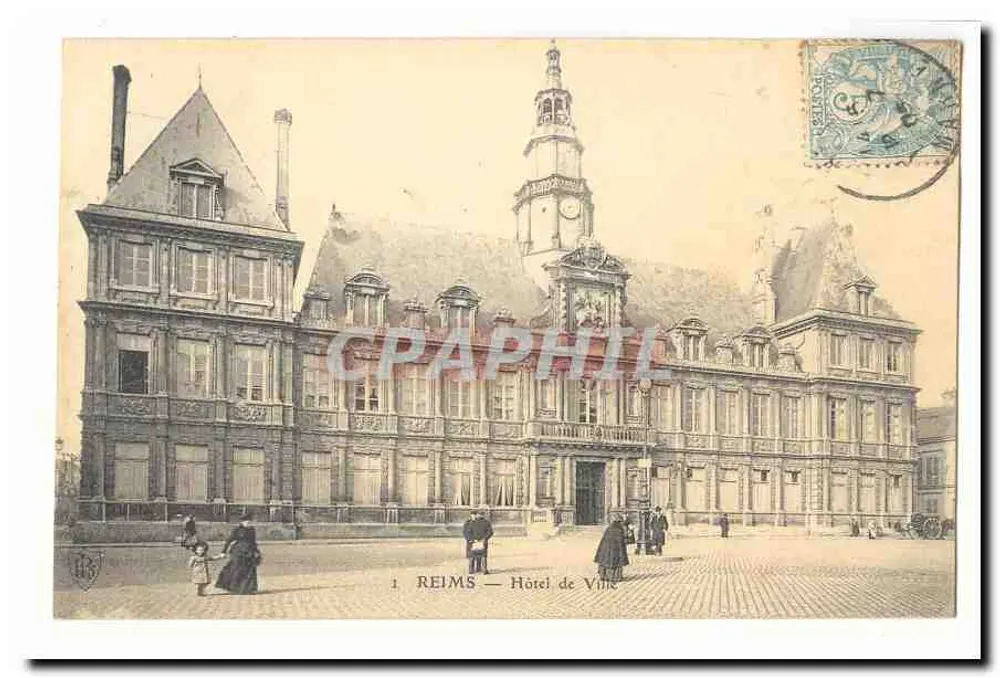 Reims — Hotel de Ville - Frente