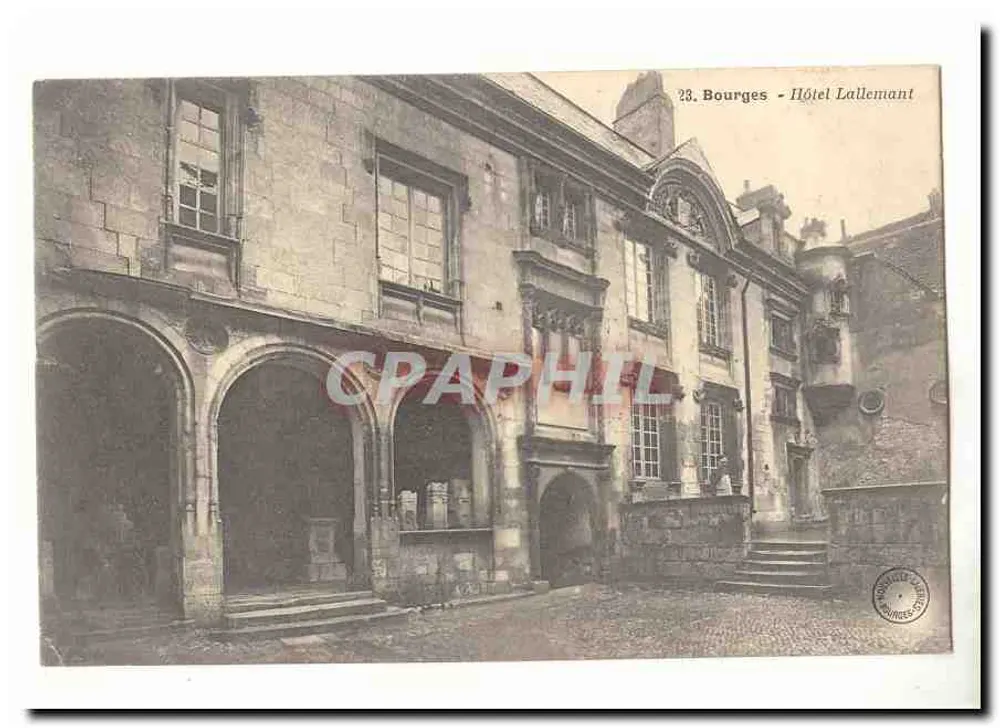 Bourges - Hotel Lallemant — wydawca anonimowy, nr 23 - Awers