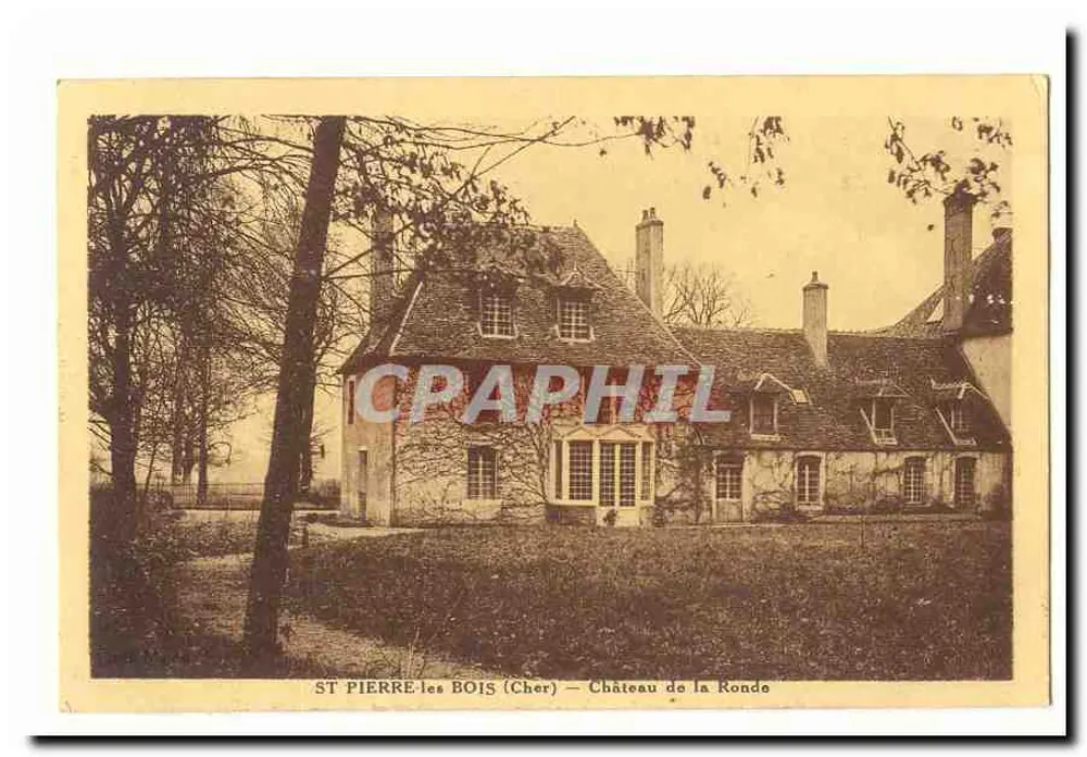 Saint-Pierre-lès-Bois (Cher) — Schloss La Rondes - Vorderseite