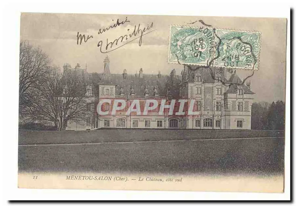 MÉNETOU-SALON (Cher) — Il Castello, lato sud - Recto