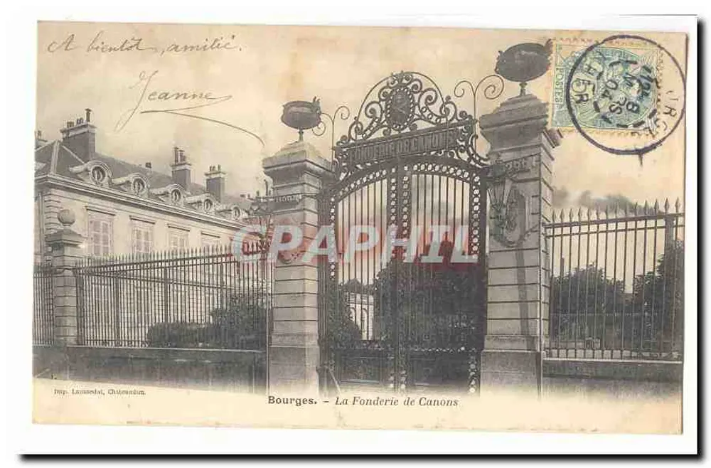 Bourges — La Fonderie di Canoni — Prop. Laussat, Châteauneuf - Recto