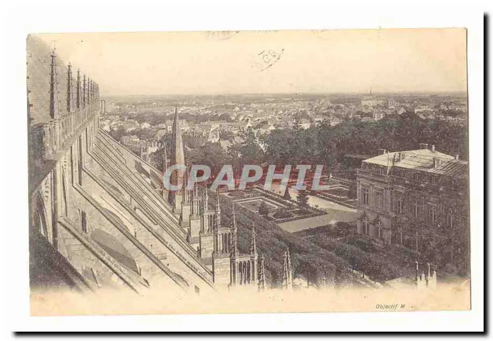 Vista de Reims — a partir da catedral — Objectif M - Frente