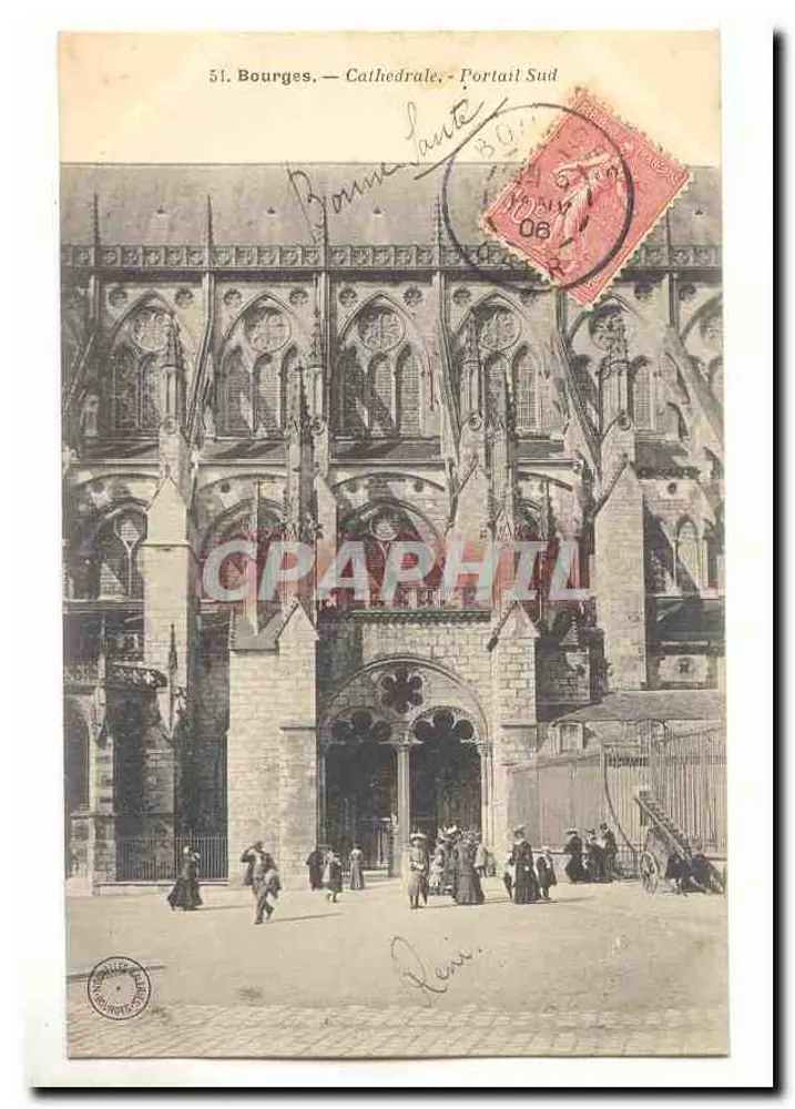 Bourges — Kathedraal — Zuidpoort - Voorkant