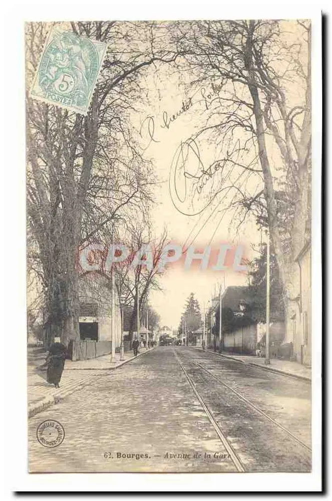 Bourges — Avenida da Estação — editor N. M. L. B. & Cie, n° 63 - Frente