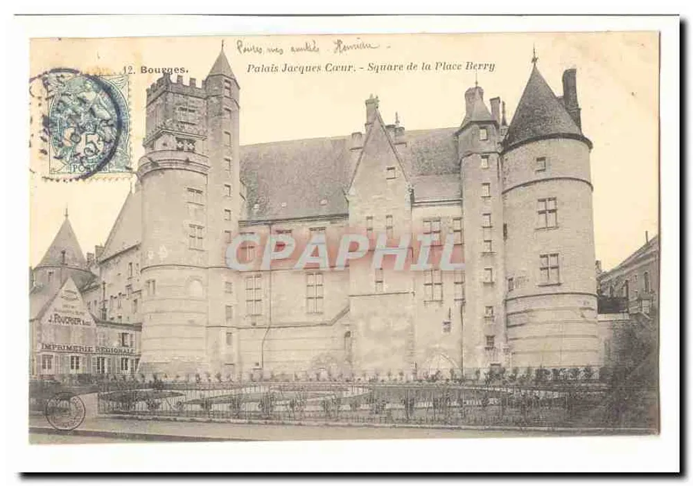 Palast Jacques Cœur - Square de la Place Berry - Bourges - Vorderseite
