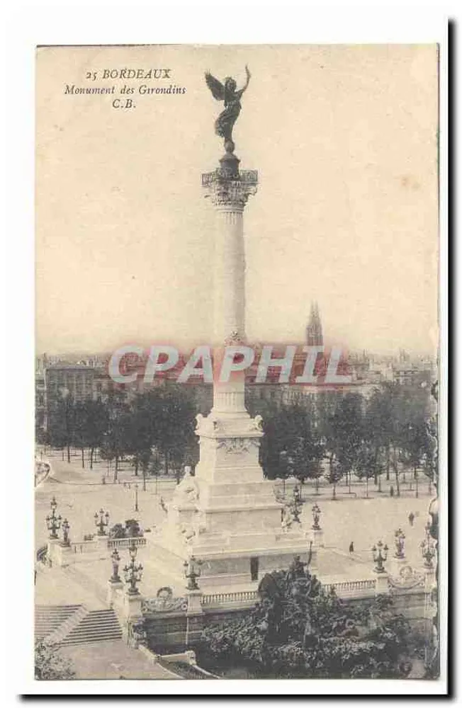 Bordeaux — Monument dos Girondinos — C.B. - Frente