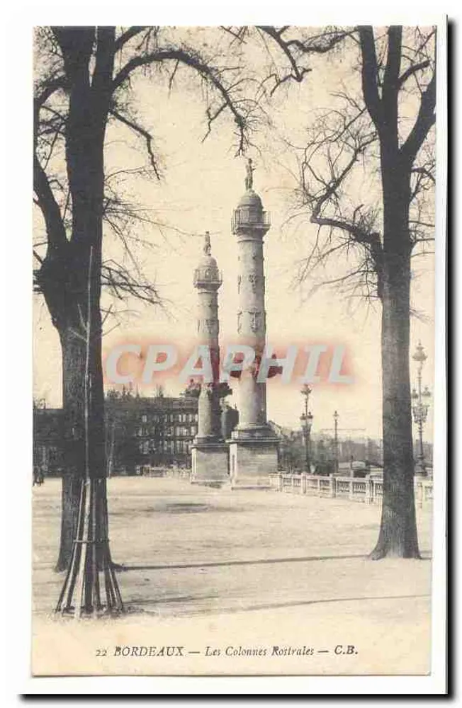 Bordeaux — As Colunas Rostrais — C.B. - Frente
