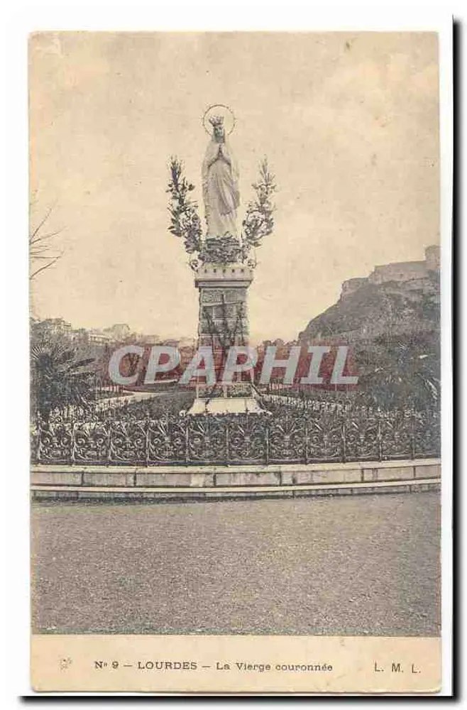 Lourdes — A Virgem Coroada — L.M.L. n°9 - Frente