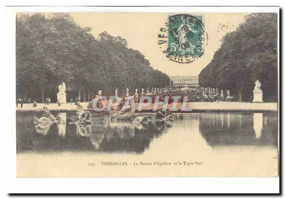 Versailles - Der Apollon-See und der Grün Teppich - Serie 119 - Vorderseite