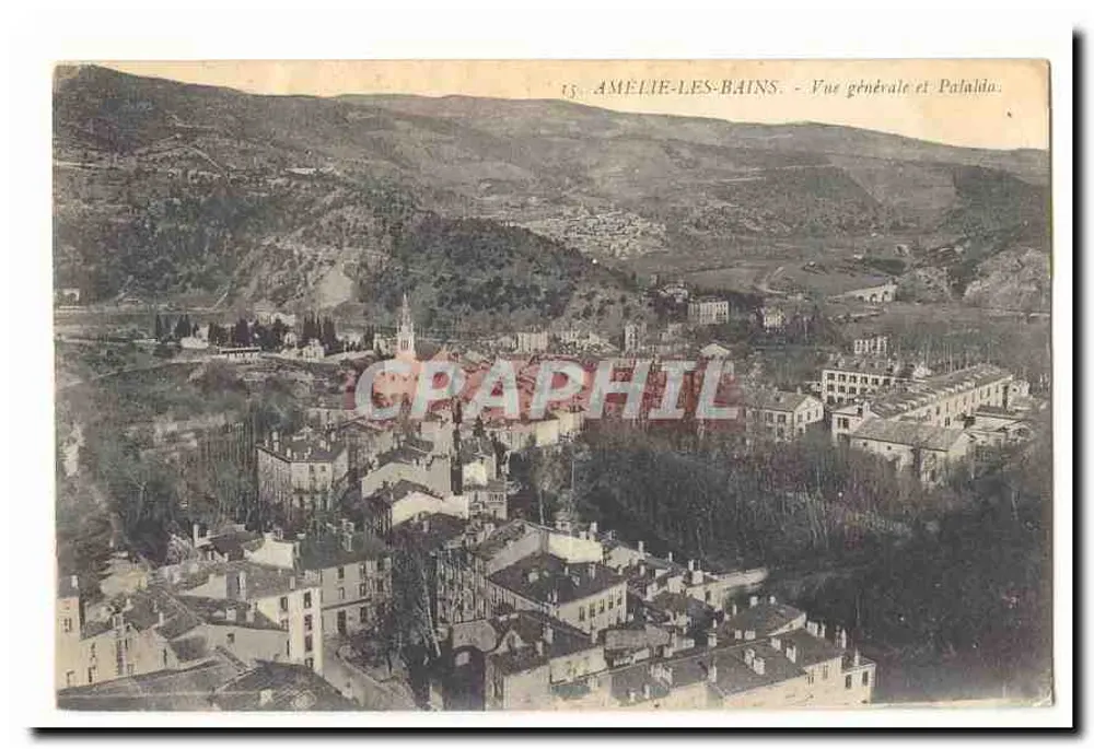 Amélie-les-Bains — Vista geral e Palataldo — n°15 - Frente