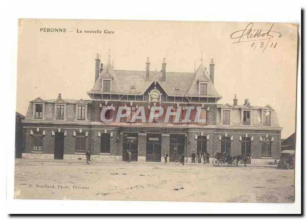 Péronne — A nova Estação — E. Sonillard, Foto, Péronne - Frente