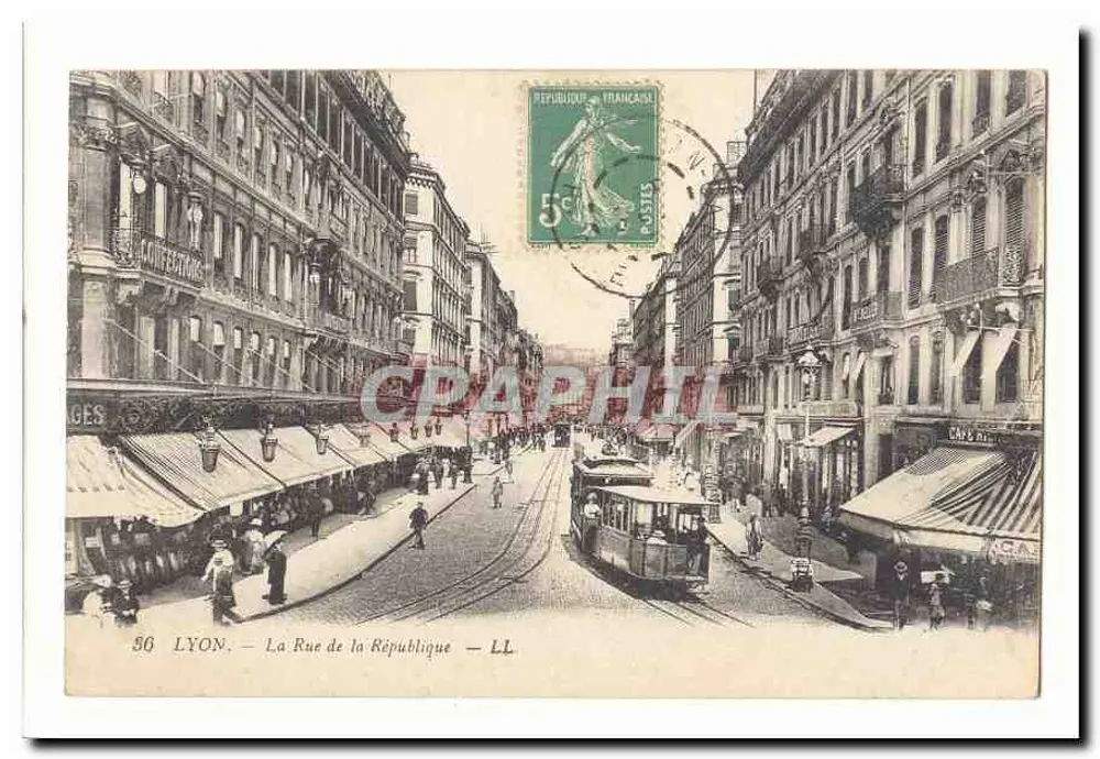 LYON — A Rue de la République — LL — n°56 - Frente