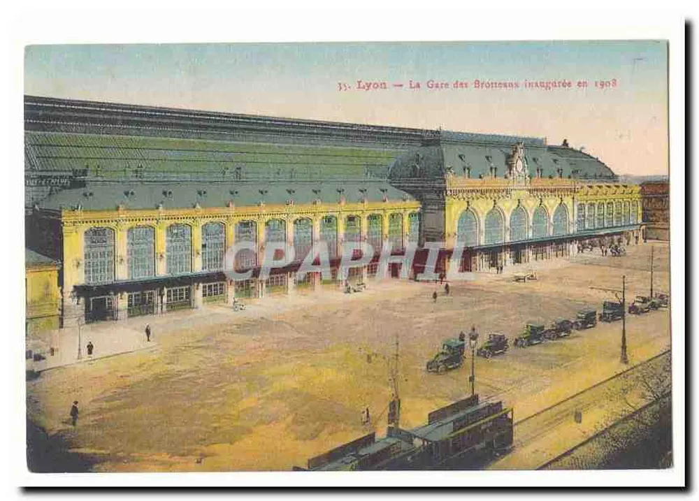 Lyon — Die Brouteans-Station, eingeweiht 1908 - Vorderseite