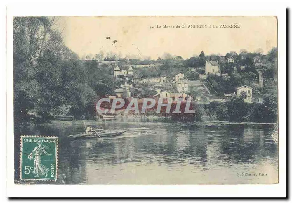 La Marne de Champigny a La Varenne — P.J. Méchain, París — n°44 - Anverso