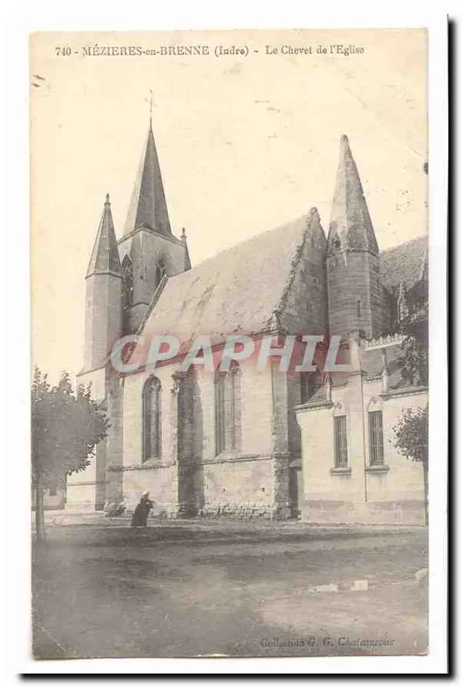 Nézieres-en-Brenne (Indre) — Das Chor der Kirche — Sammlung G. Chatomoyons - Vorderseite