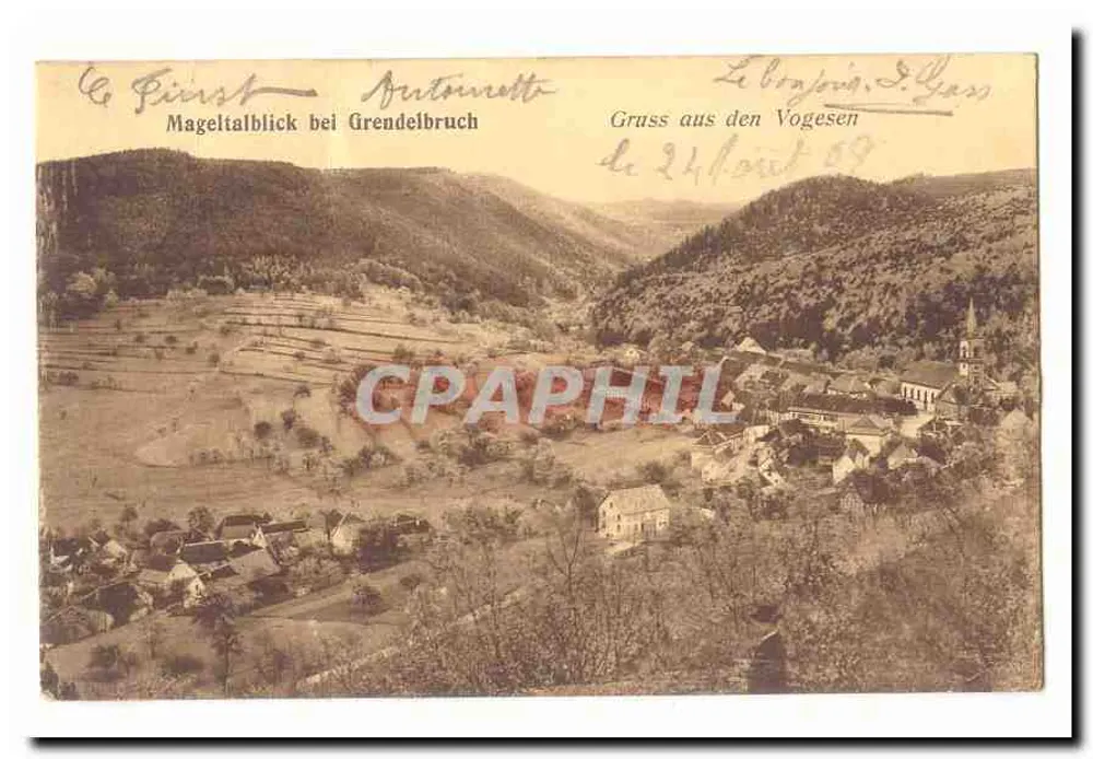 Mageltalblick bei Grendelbruch — Panoramablick — Verlag G. Firnst, Autunnetto - Vorderseite