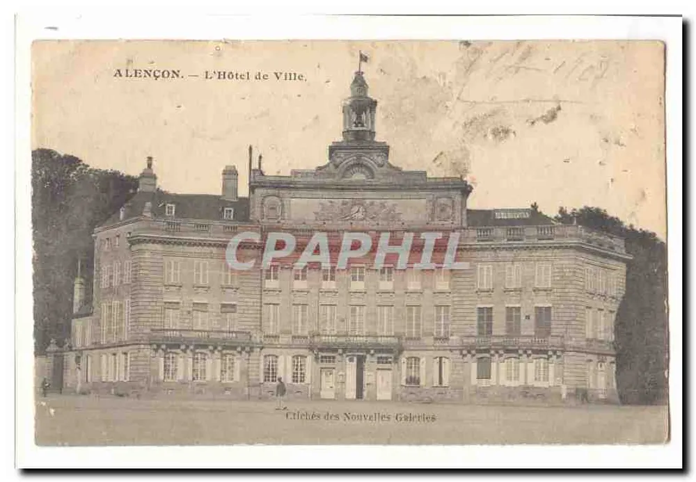 Alençon — Het Stadhuis — Gepubliceerd door de Nieuwe Galerijen - Voorkant