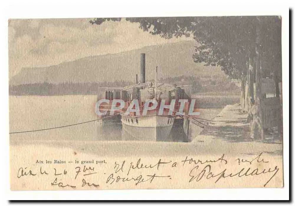 Aix-les-Bains — der große Hafen — Verlag Papellary - Vorderseite