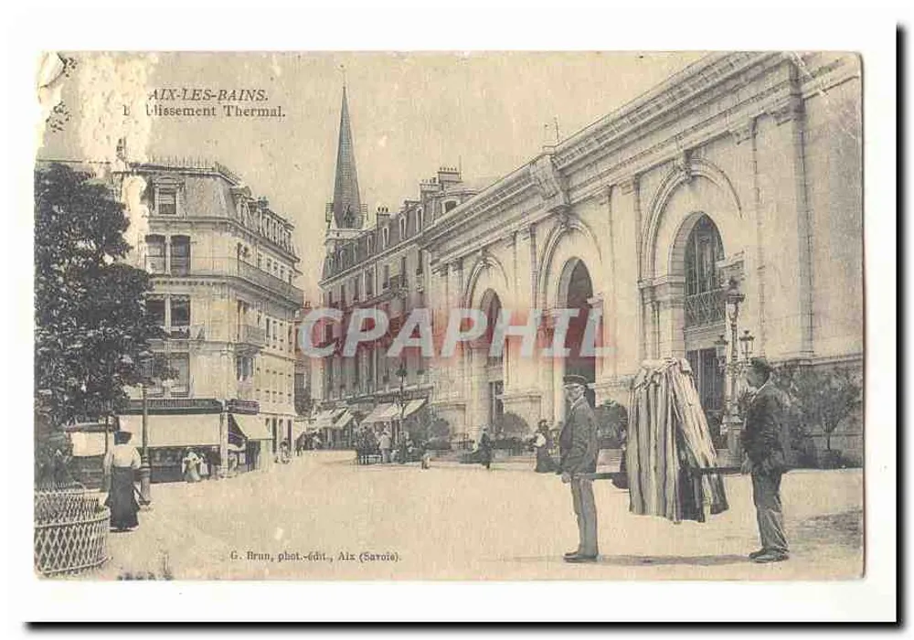Aix-les-Bains — Thermalbad — G. Brun, phot.-edit., Aix (Savoie) - Vorderseite