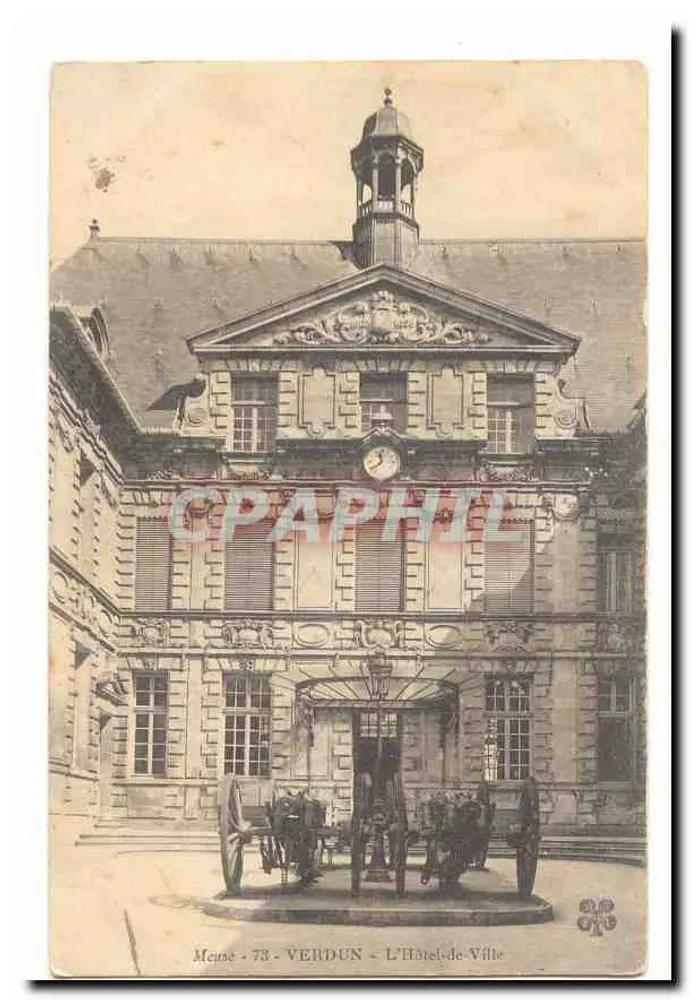 Verdun - O Hotel de Ville — Meuse 53 — editor não identificado - Frente