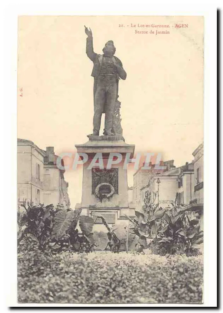 Estatua de Jasmin em Agen — Le Lot-et-Garonne - Frente