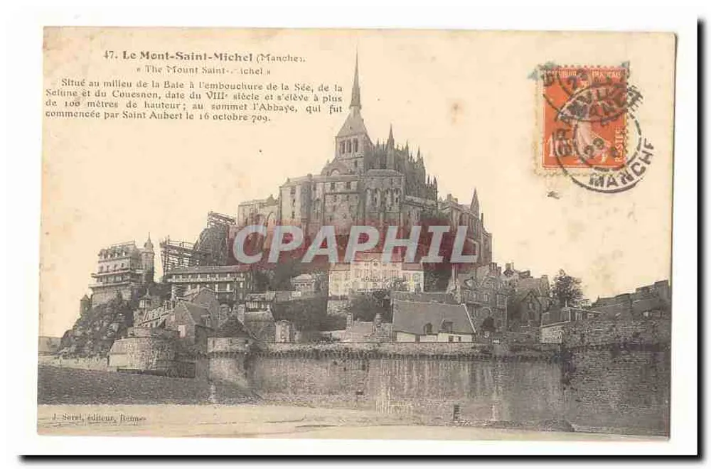 Monte-São-Miçael (Manche) — vista panorâmica — J. Sarel, editor, Rennes - Frente
