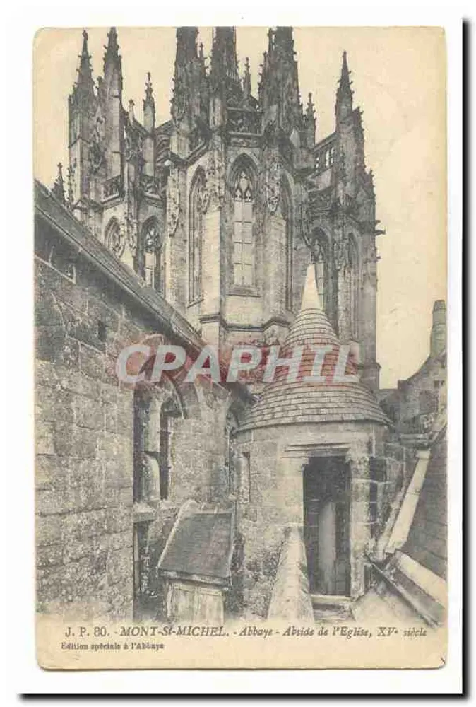 Mont-Saint-Michel - Abtei - Apse der Kirche, 15. Jahrhundert — J.P. 80 - Vorderseite