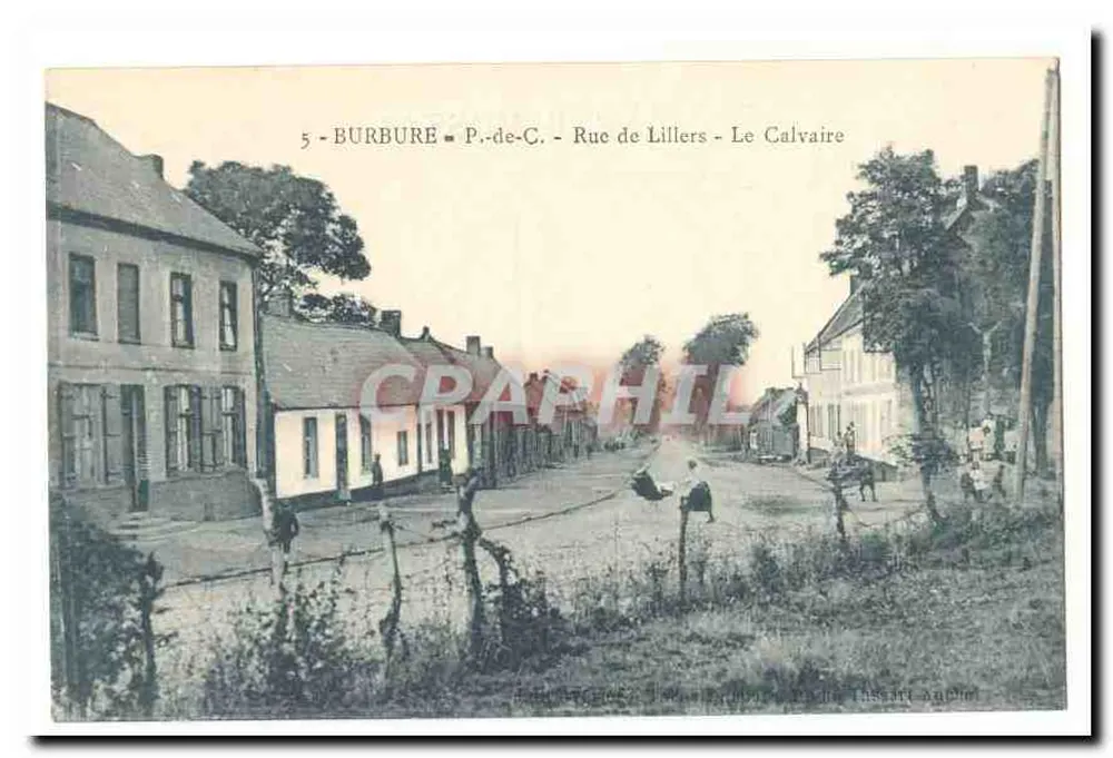 Burbure - P.-de-C. - Rue de Lillers - Le Calvaire - Vorderseite