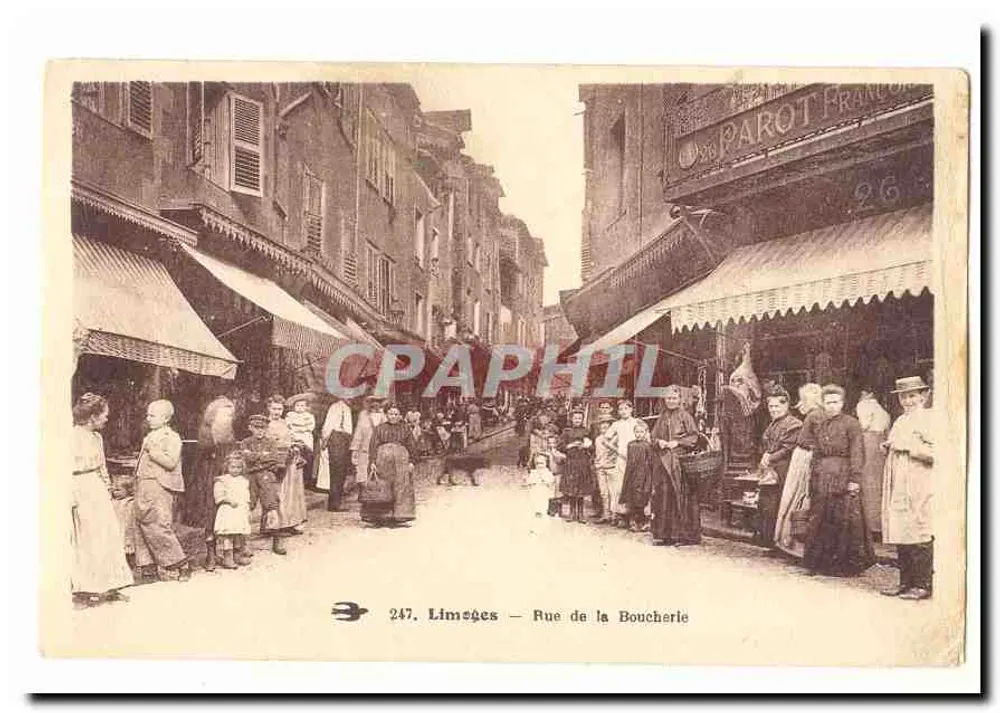 Limeuges — Rue de la Boucherie — n° 247 - Vorderseite