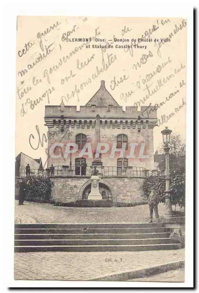 Clermont-l'Hôtel de Ville und Statue von Cassini Thury — Coll. T - Vorderseite